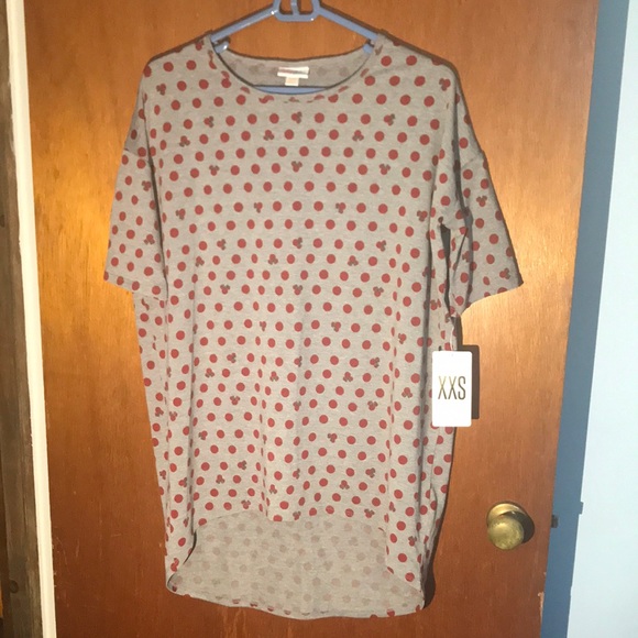 🆕 LuLaRoe •Disney• Minnie Mouse Polka Dot Irma Tunic - Picture 2 of 8